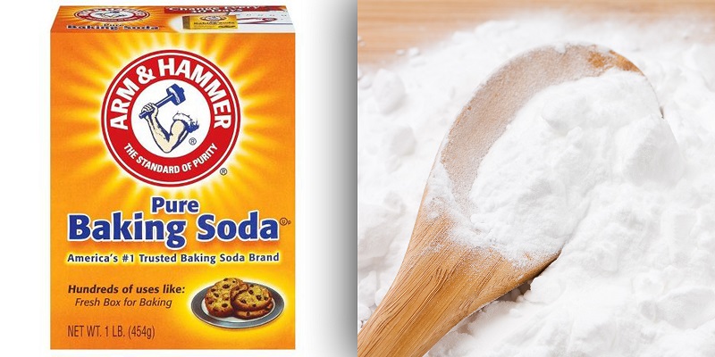 Baking soda cũng là nguyên liệu có khả năng khử khuẩn, tẩy sạch các vết ố bẩn